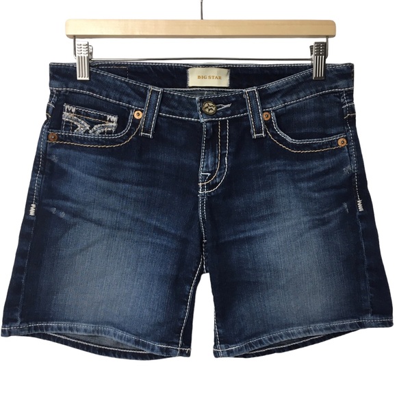 Big Star Remy Stretch Jean Shorts Size 28 - Picture 2 of 14